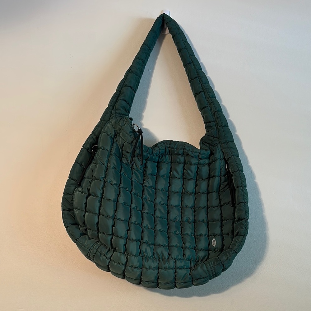 Free People FP Movement Quilted Carryall in Fuji Jade
